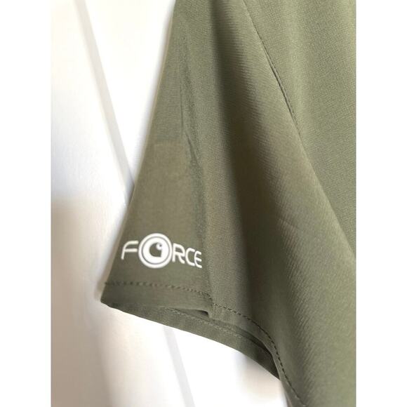 Carhartt Force Women’s Cross Flex V-Neck Scrub Top C12110 Olive Green Size S - Picture 5 of 8